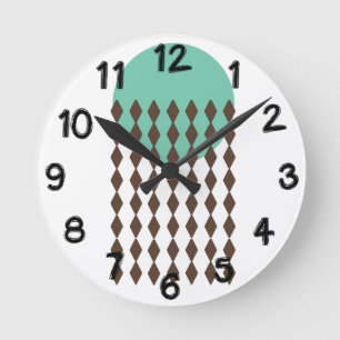 Circle Art Runde Wanduhr