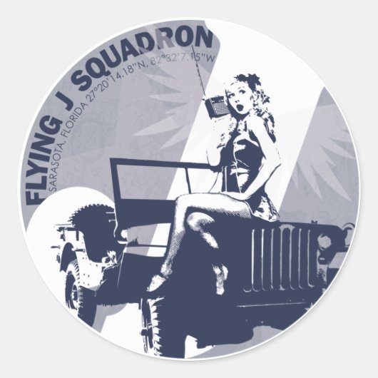 CIRCLE BLAU RUNDER AUFKLEBER (Vorderseite)