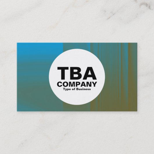 Circle - Blau- und Orangenglas Visitenkarte (Vorderseite)
