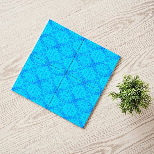 Circle Blobs Ocean Blue Water Tones Fliese