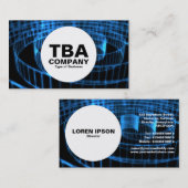 Circle - Blue Spirale Visitenkarte (Vorne/Hinten)