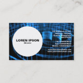 Circle - Blue Spirale Visitenkarte (Rückseite)