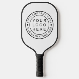 Circle Business Company Logo Black & White  Pickleball Schläger