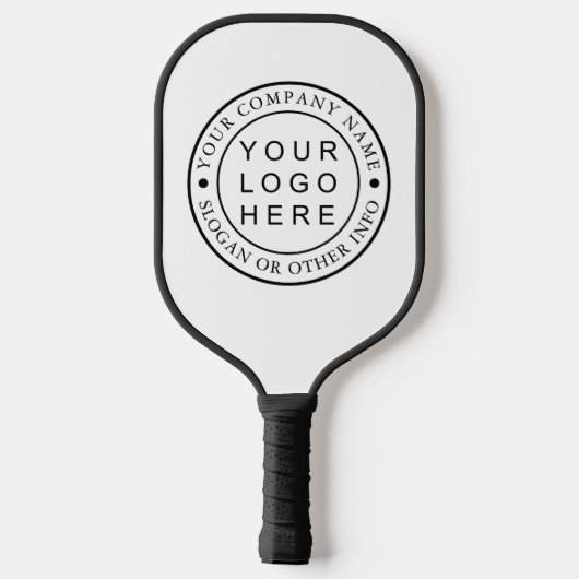 Circle Business Company Logo Black & White Pickleball Schläger (Rückseite)