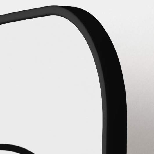 Circle Business Company Logo Black & White Pickleball Schläger (Linke Seite)