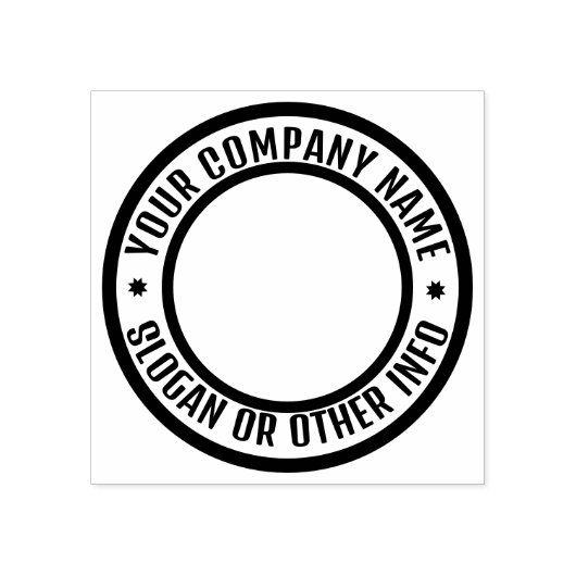 Circle Business Logo Custom Rubber Stamp Gummistempel (Prägung)