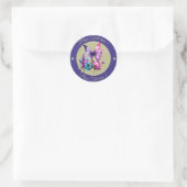 Circle Butterfly 8 Runder Aufkleber (Tasche)