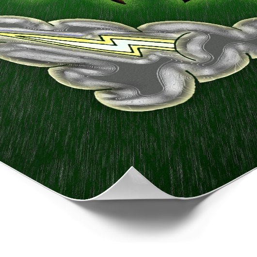 Circle Celtic Tree of Life Poster Print (Ecke)