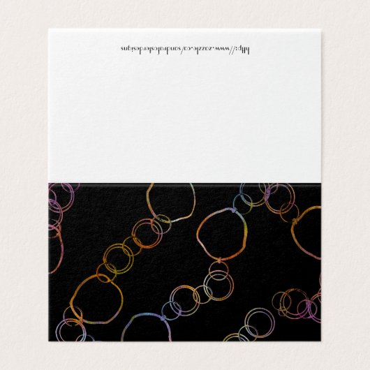 Circle Chain Rainbow Card (Außenseite Aufgefaltet)