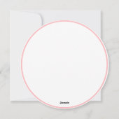 Circle Christmas Card Feiertagskarte (Rückseite)