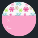 Circle Christmas Geschenk Tag Aufkleber Etiketten/<br><div class="desc">Circle Christmas Geschenk Tag Aufkleber Etiketten//Sweet. Grafik von Snowflake mit freundlicher Genehmigung von www.dreamlikemagicblog.com.</div>