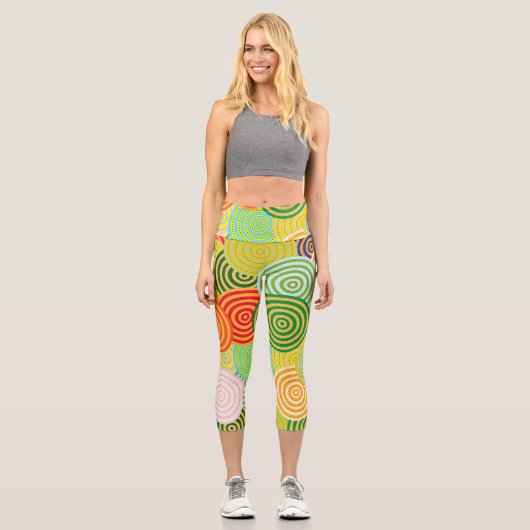 Circle Circles High Waisted Capris (Vorderseite)