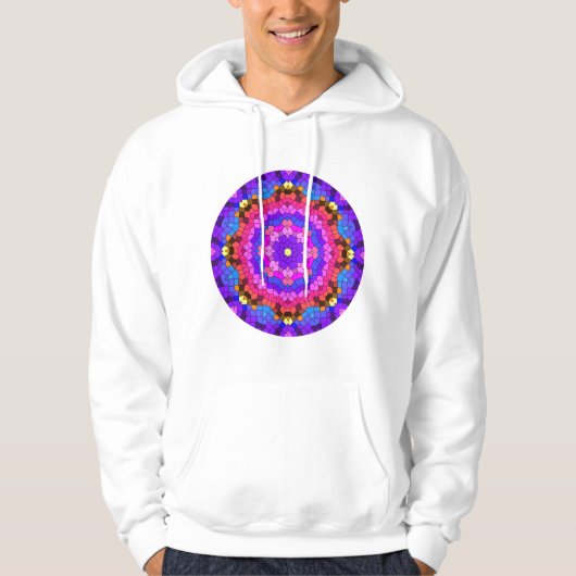 Circle Colorful Mosaic Design Hoodie (Vorderseite)