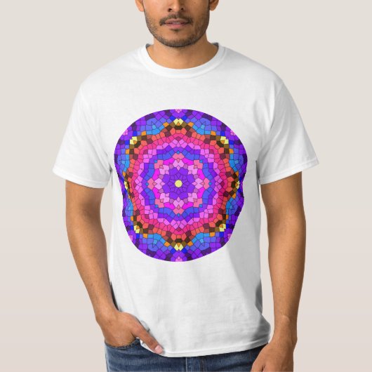 Circle Colorful Mosaic Design T - Shirt (Vorderseite)