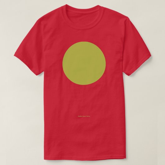 Circle Crayola Mittelgrün Gelb T-Shirt (Design vorne)