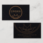 Circle Crown Logo Visitenkarte (Vorne/Hinten)