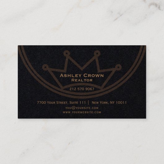 Circle Crown Logo Visitenkarte (Rückseite)