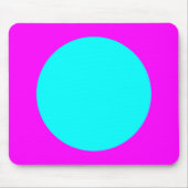 Circle - Cyan und Magenta Mousepad (Vorne)
