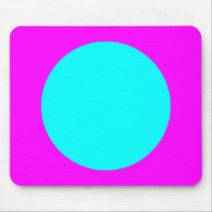 Circle - Cyan und Magenta Mousepad