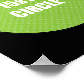 Circle Design 15x15 Poster (Ecke)