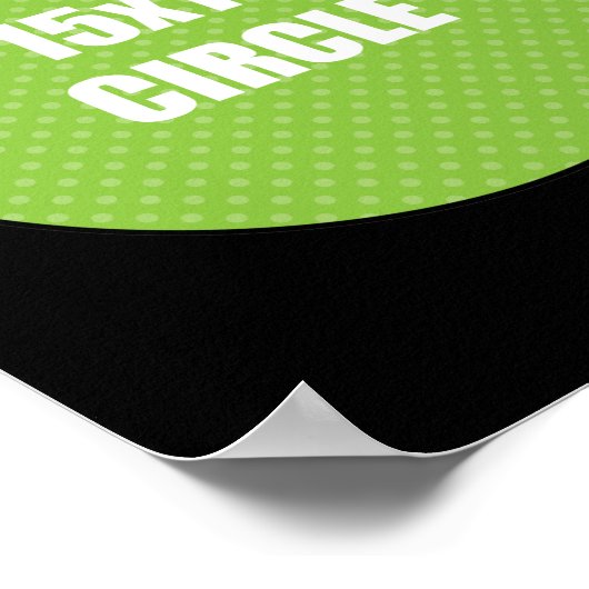 Circle Design 15x15 Poster (Ecke)