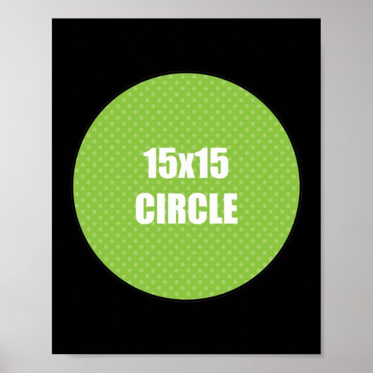 Circle Design 15x15 Poster (Vorne)