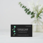 Circle Design Business Cards Visitenkarte (Stehend Vorderseite)