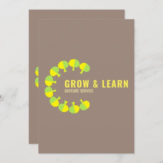 Circle Design Circle Logo Circular Logo Art Einladung (Vorne/Hinten)