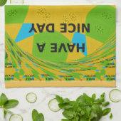 Circle Design "Habe einen schönen Tag und eine bes Küchentuch (Gefaltet)