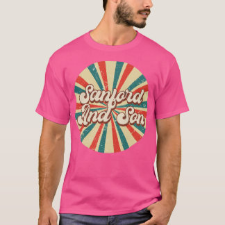 Circle Design Sanford Proud Name Birthday 70er 80e T-Shirt