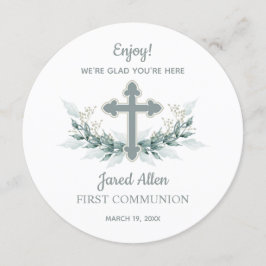 CIRCLE Dinner Plate Danke Karte Taufe