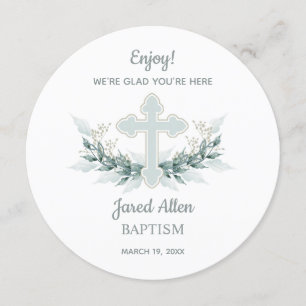 CIRCLE Dinner Plate Danke Karte Taufe