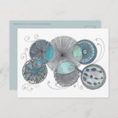 Circle Doodle Postkarte (Vorne/Hinten)