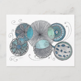 Circle Doodle Postkarte