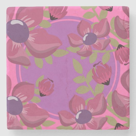 Circle Dot Florah Untersetzer (Vorderseite)