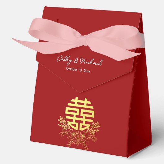 Circle Double glücklichiness Blume chinesische Hoc Geschenkschachtel (Vorderseite)