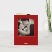 Circle Double Happiness Chinese Wedding 4 Foto Dankeskarte (Rückseite)