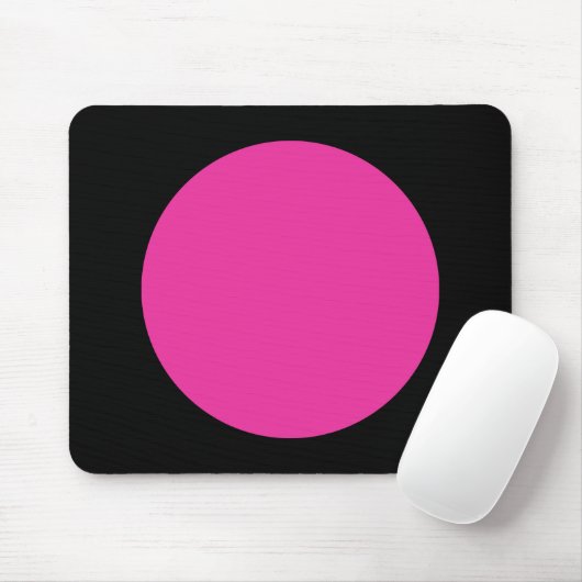 Circle - DP Rose und schwarz Mousepad (Mit Mouse)
