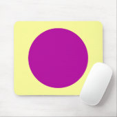 Circle - DP Violet und Chalk gelb Mousepad (Mit Mouse)