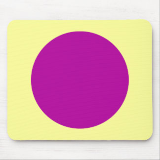 Circle - DP Violet und Chalk gelb Mousepad