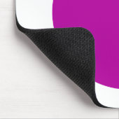 Circle - dp Violet und weiß Mousepad (Ecke)