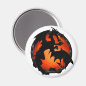 Circle Dragon Magnet (Vorderseite/Rückseite)