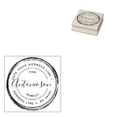 Circle Family Names Rücksendeadresse Gummistempel (Stempel)