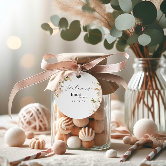 Circle Favor Tag | Brunch & Bubbly Brautparty Geschenkanhänger