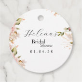 Circle Favor Tag | Brunch & Bubbly Brautparty Geschenkanhänger (Vorderseite)