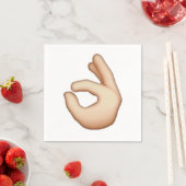 Circle Finger - Emoji Serviette (Beispiel)
