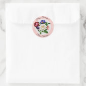 Circle Flower 11 Runder Aufkleber (Tasche)