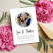 Circle Foto Minimalistisch Dankeskarte