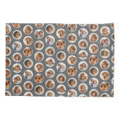 Circle Foto Pattern - 12 Bilder - schwarz Kissenbezug (Rückseite)