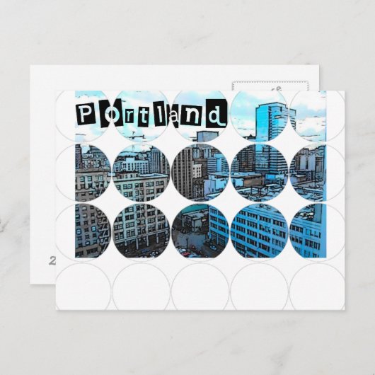 Circle Foto Postkarte (Vorne/Hinten)